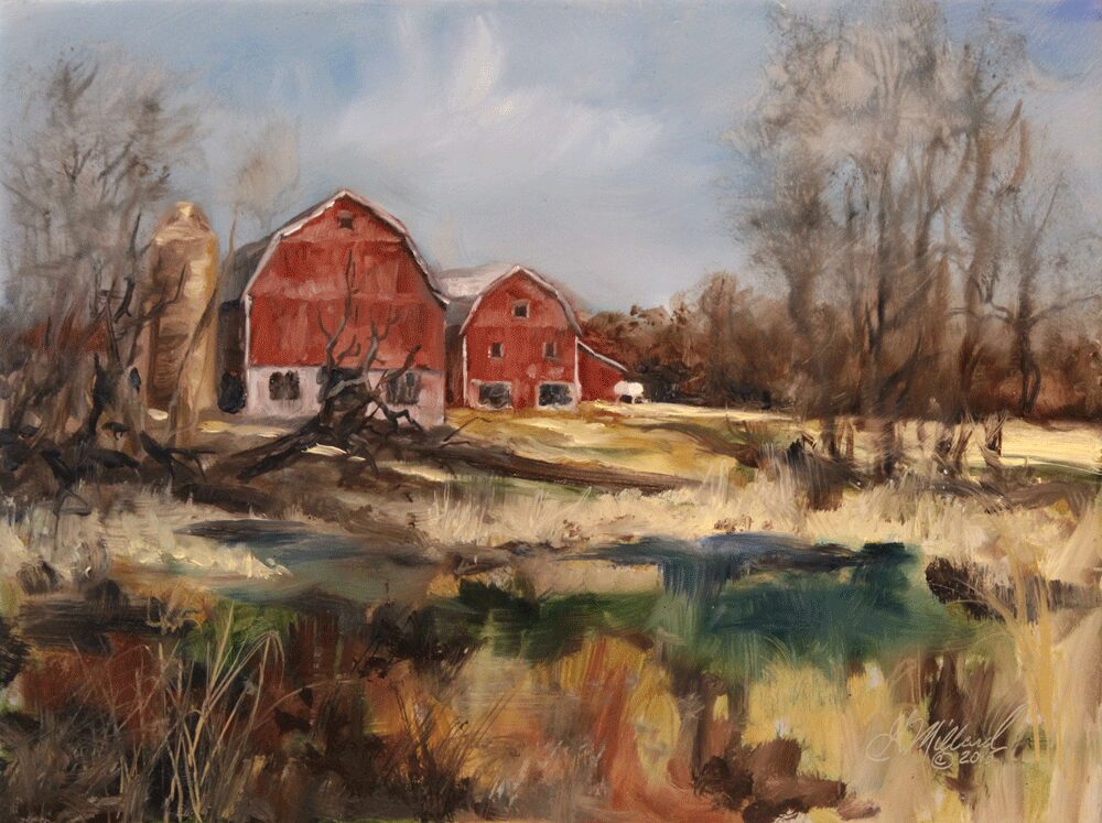 Monroe Road, Oconomowoc, Wisconsin - Plein Air - Gary Millard