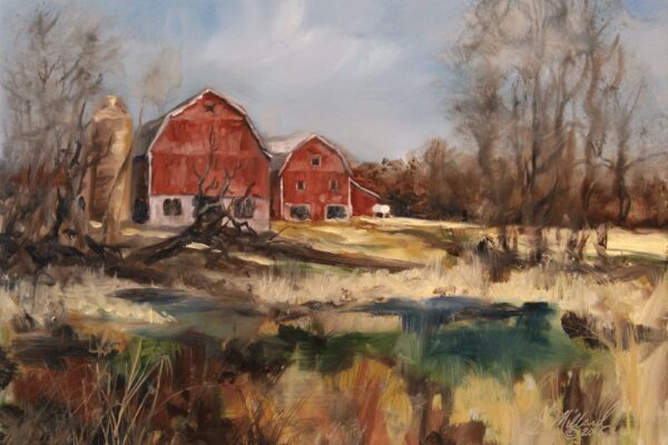 Monroe Road, Oconomowoc, Wisconsin - Plein Air - Gary Millard