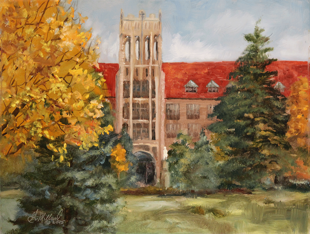 Mount Mary University, Milwaukee, Wisconsin - Plein Air - Gary Millard