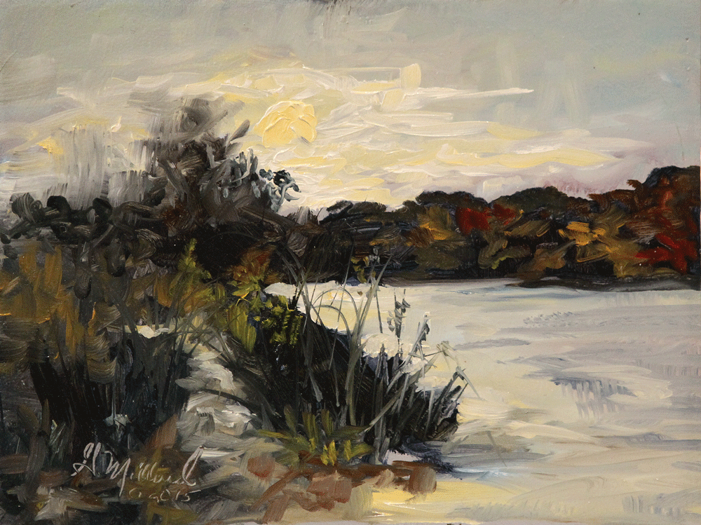 Ephraim quick Sketch at Sunset - Door County, Wisconsin - Plein Air - Gary Millard