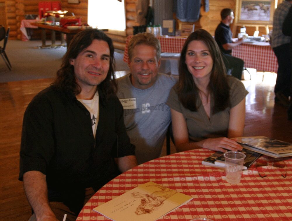 John and Amy Banovich with Gary Millard