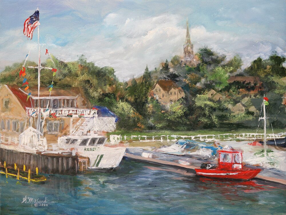 Port Washington Harbor from the break wall